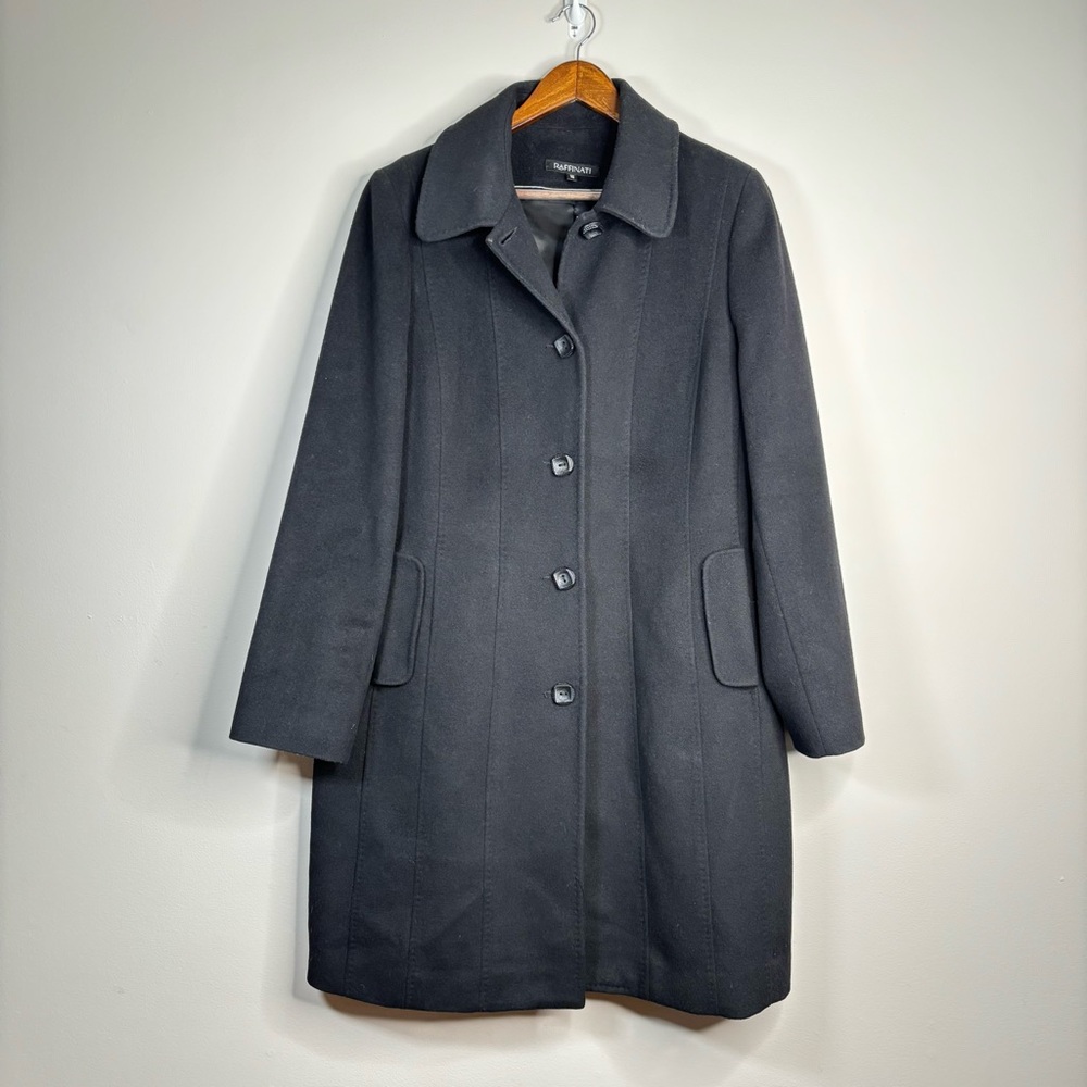 Raffinati Vintage 80s Wool Coat Full Length XL